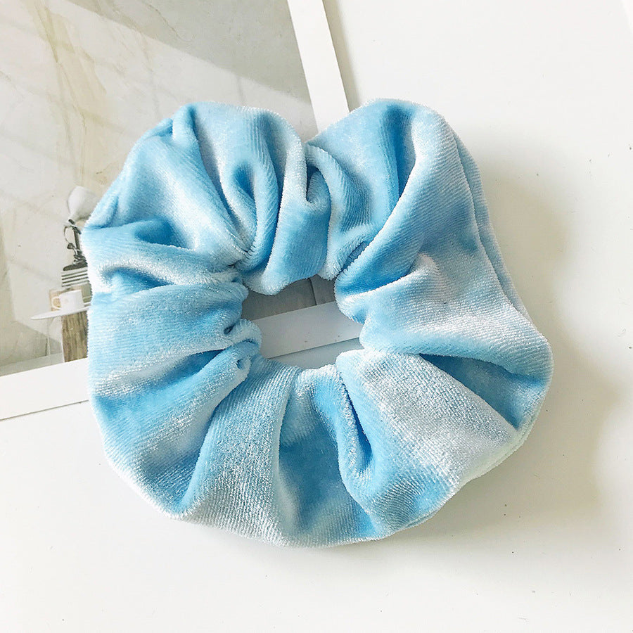 Soft Velvet Hair Rope – Elegant Flannel Ponytail Accessory