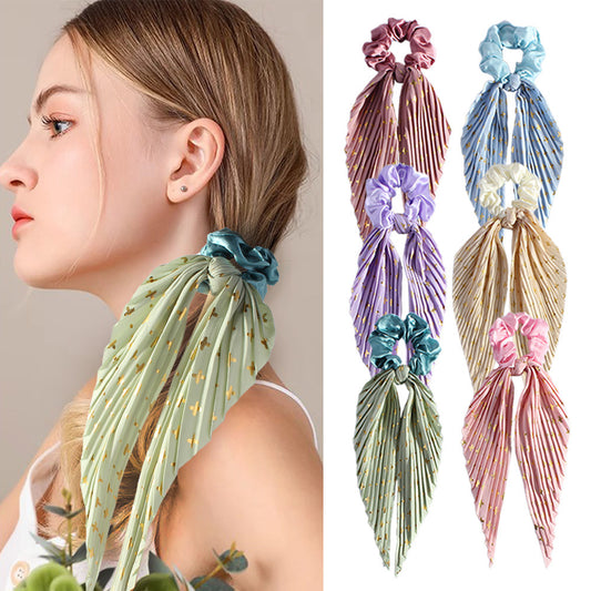 Cute Silk Ponytail Holder – Floral & Fashionable Hair Tie