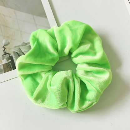Soft Velvet Hair Rope – Elegant Flannel Ponytail Accessory